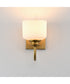 Bisque 1-Light Wall Sconce Natural Aged Brass
