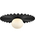 Stevie 1-Light Medium Flush Mount in Black