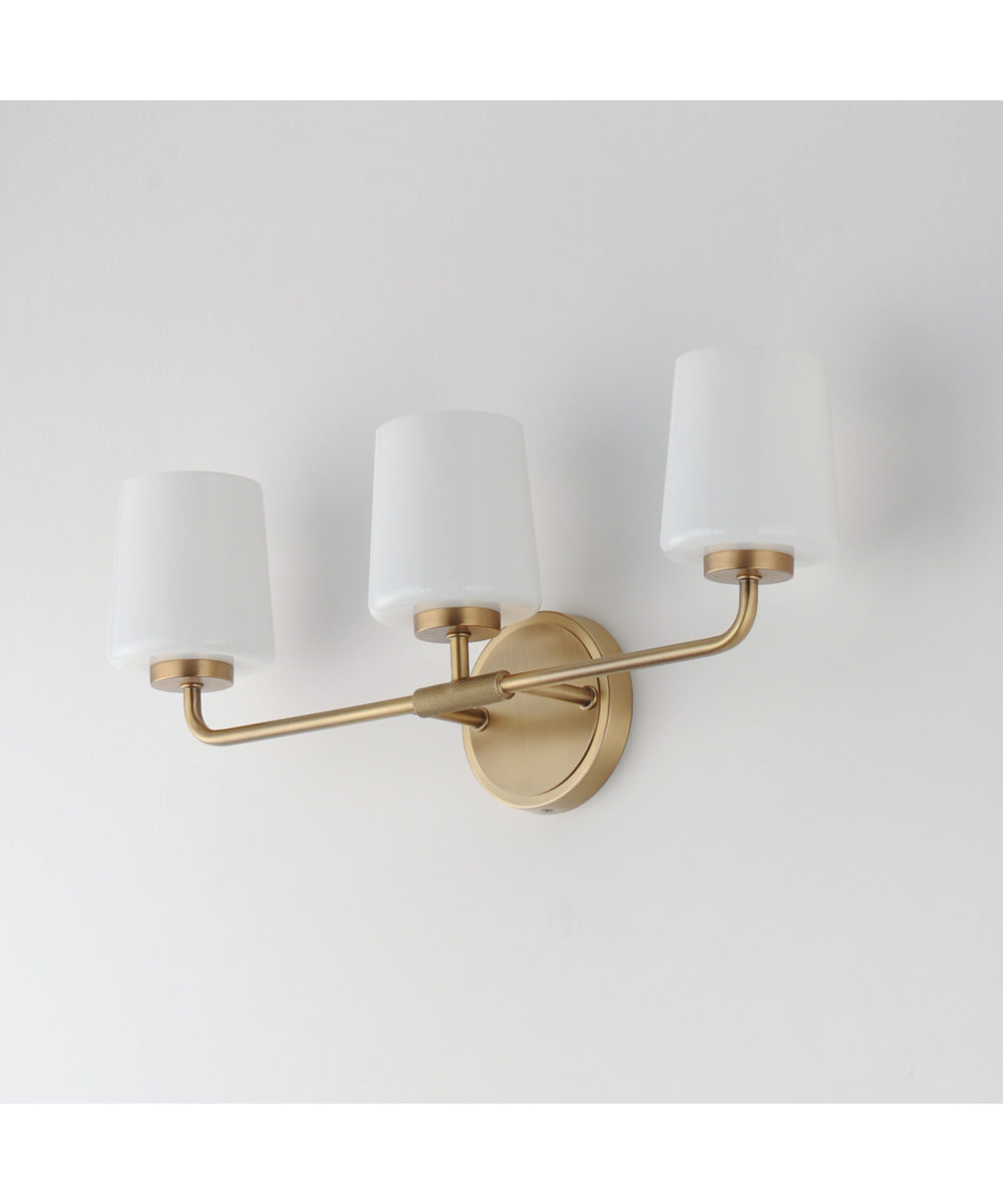 Durham 3-Light Bath Vanity Natural Aged Brass