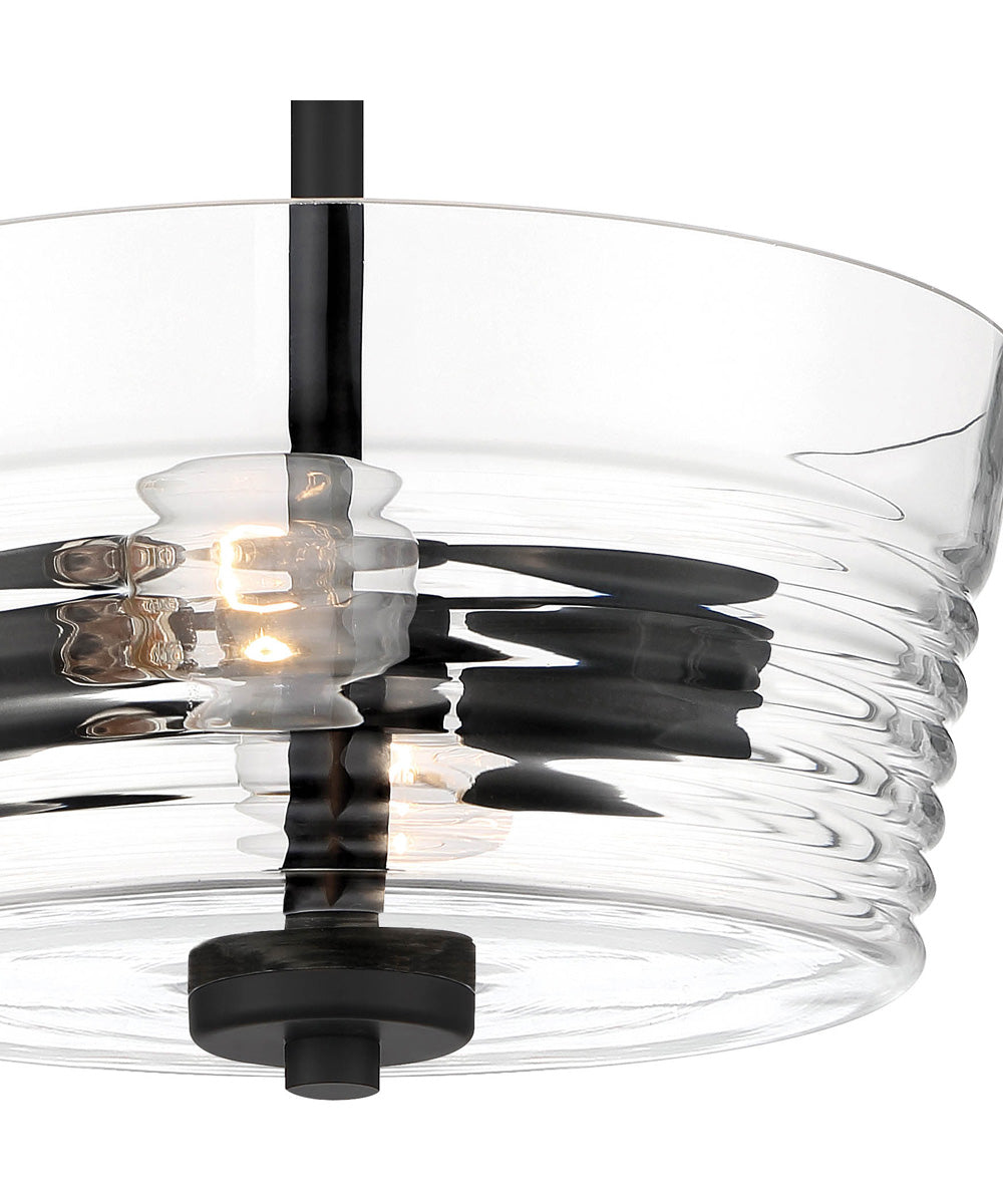 OPEN BOX Ingo 2 Light Semi Flush Matte Black