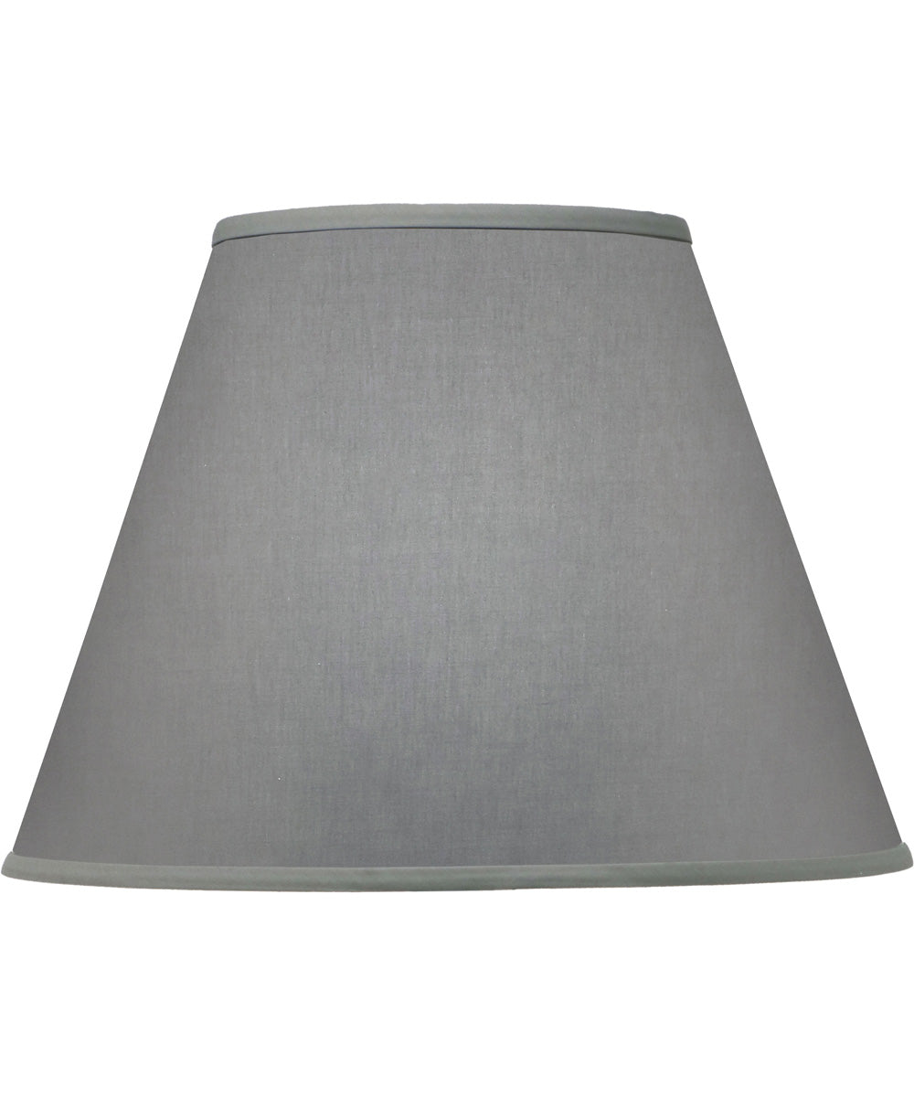 8x16x12 Gray Butcher Linen Empire Hardback Lampshade