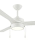 Axion I 52 in. 3-Blade Modern LED Ceiling Fan Matte White