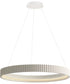 Souffle 33 inch LED Ring Pendant Chaulk White