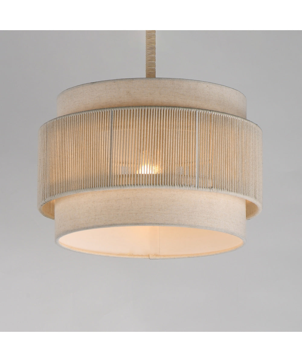 Seacliff 16 inch 1-Light Pendant Natural Aged Brass