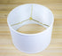 14"W x 10"H Drum Lamp Shade Premium White Linen