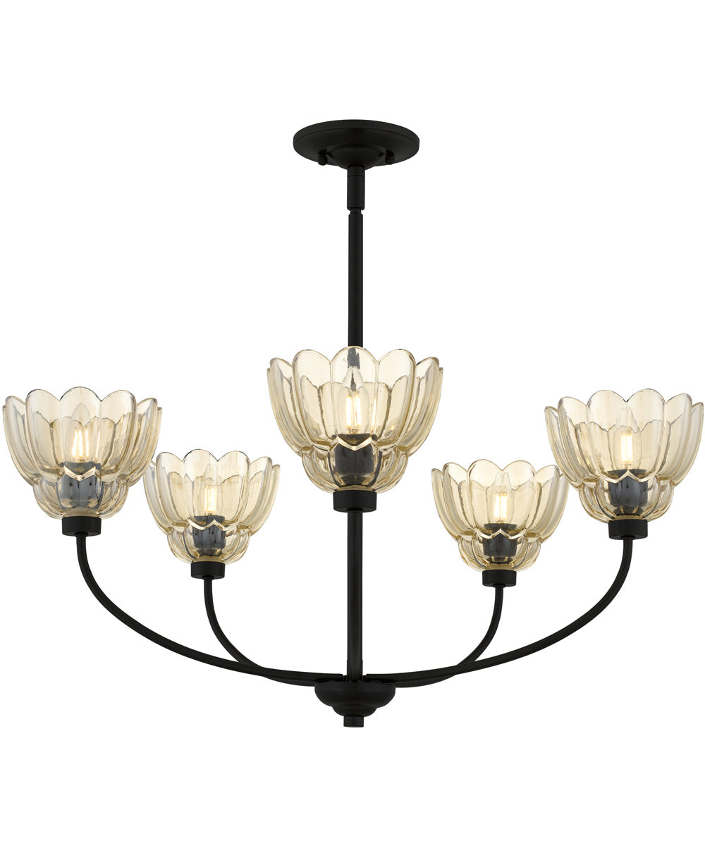 Whitecap 5-light Chandelier Mottled Cocoa