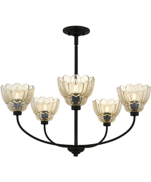 Whitecap 5-light Chandelier Mottled Cocoa