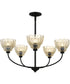 Whitecap 5-light Chandelier Mottled Cocoa