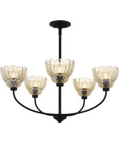 Whitecap 5-light Chandelier Mottled Cocoa