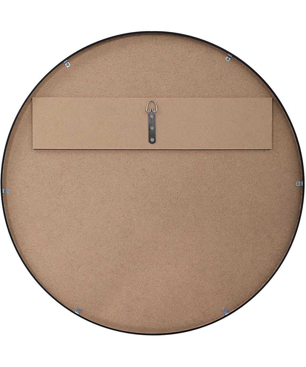 24x24" Wall Mirror in Satin Black