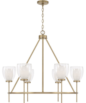 Joss 6-Light Chandelier Aged Brass