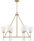 Joss 6-Light Chandelier Aged Brass