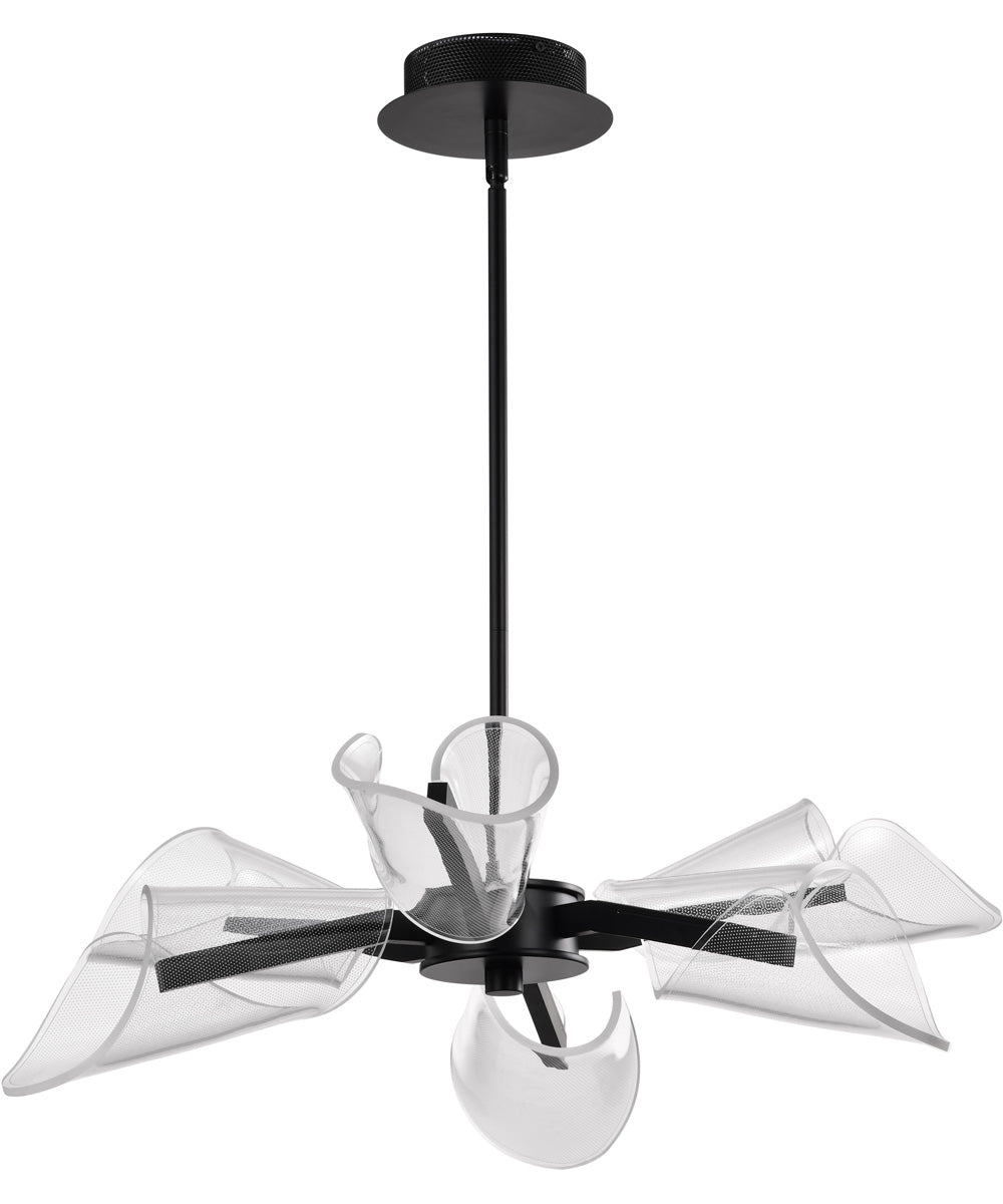 Sedona 6-Light Chandelier Matte Black