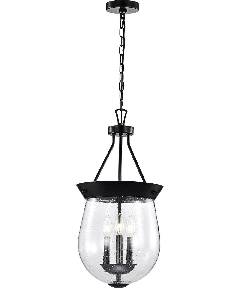 Boliver 3-Light Pendant Matte Black