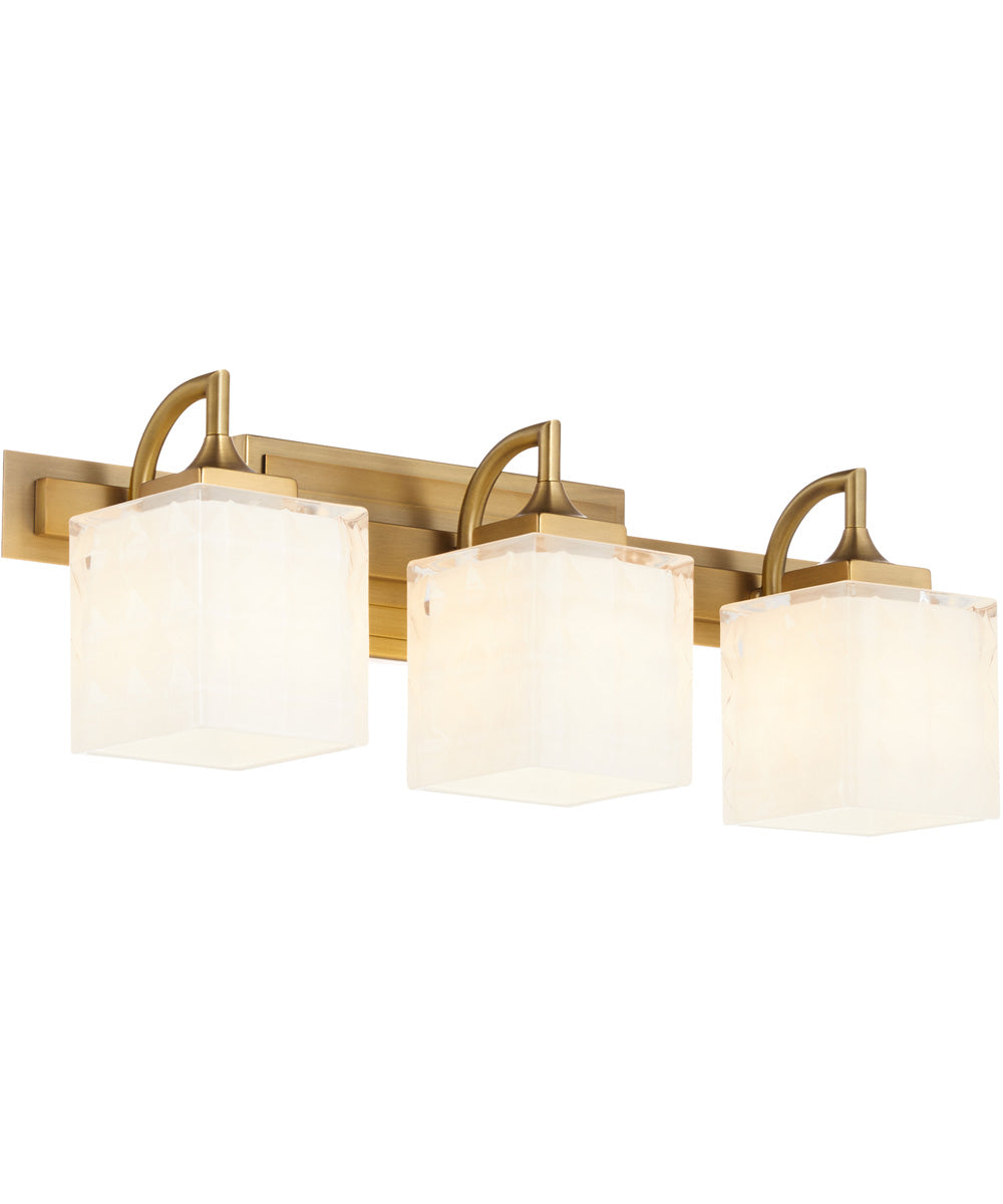 Diamonte 3-light Bath Vanity Light Brushed Brass