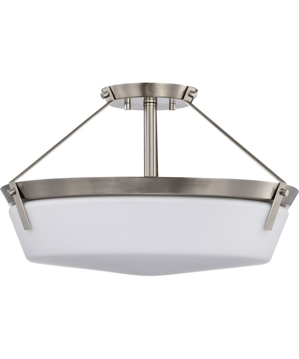Rowen 4-Light Close-to-Ceiling Brushed Nickel