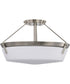 Rowen 4-Light Close-to-Ceiling Brushed Nickel
