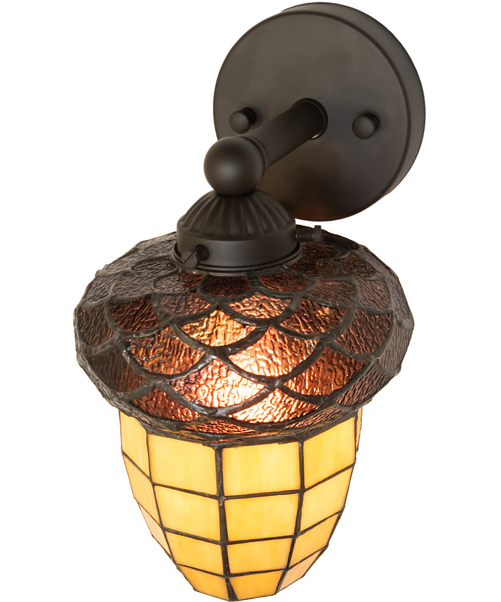7" Wide Acorn Wall Sconce