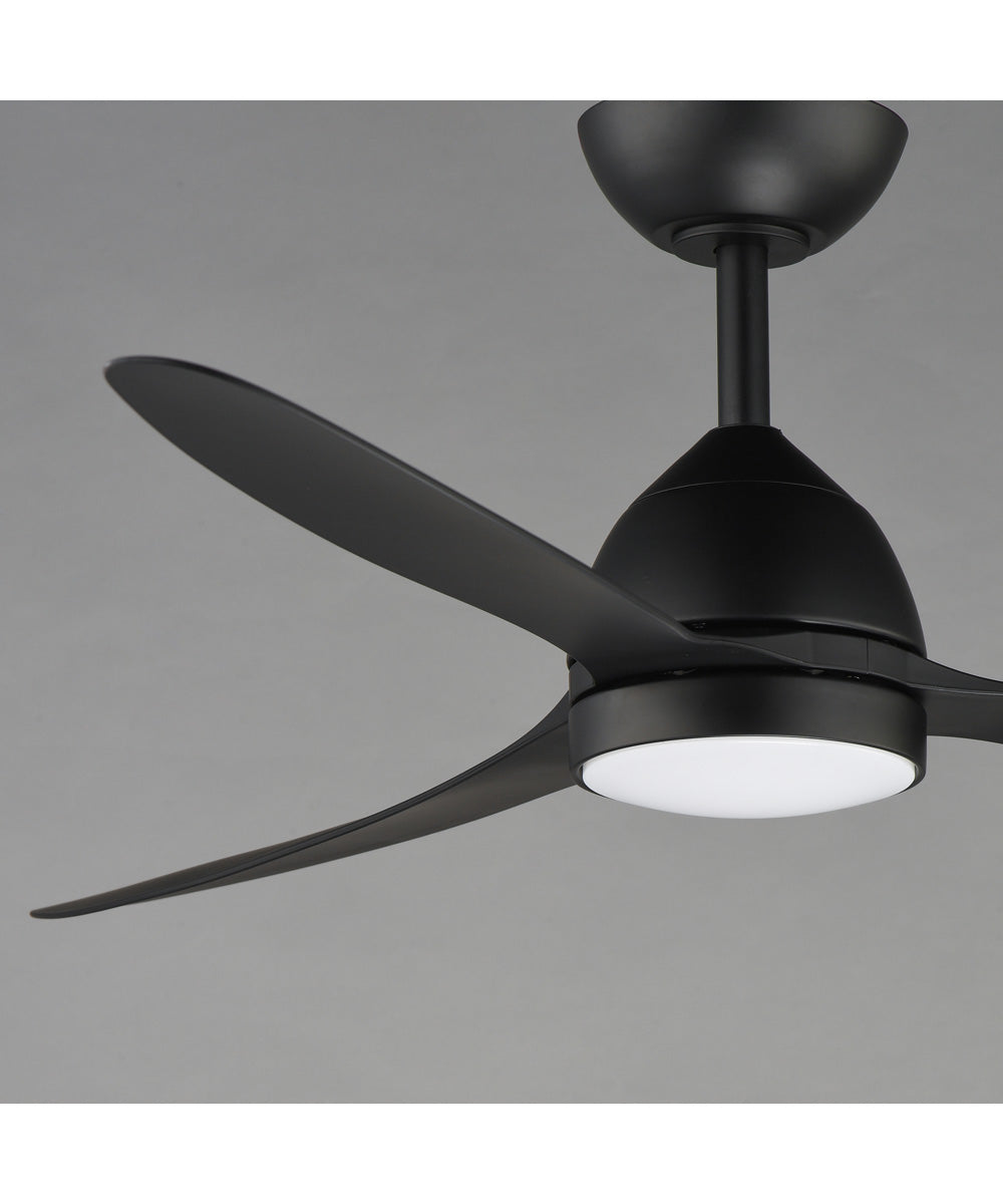 Drifter 52 inch Outdoor Fan w LED Black