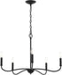 Ilia 5-Light Chandelier Matte Black