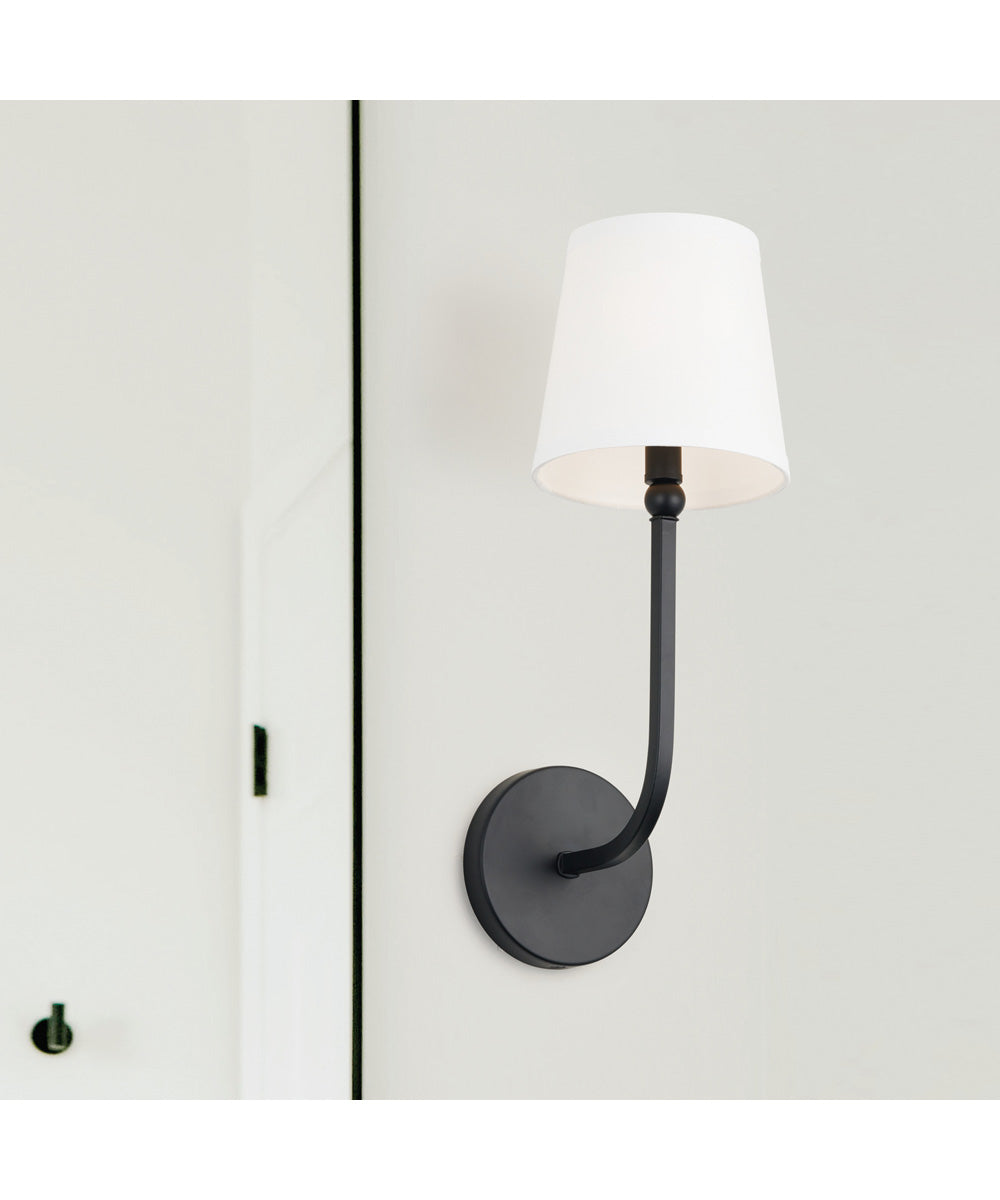 Dawson 1-Light Sconce Matte Black
