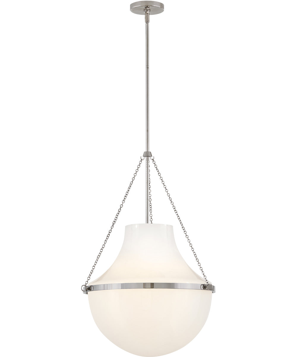 Collins 1-Light Large Pendant in Polished Nickel