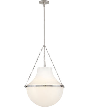 Collins 1-Light Large Pendant in Polished Nickel