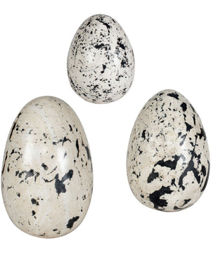 Nest Trio Indoor-Outdoor Stone Eggs Set of 3