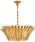 Reina 3-Light Medium Tapered Chandelier in Distressed Brass