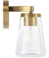 Aaron 2-Light Vanity Aged Brass