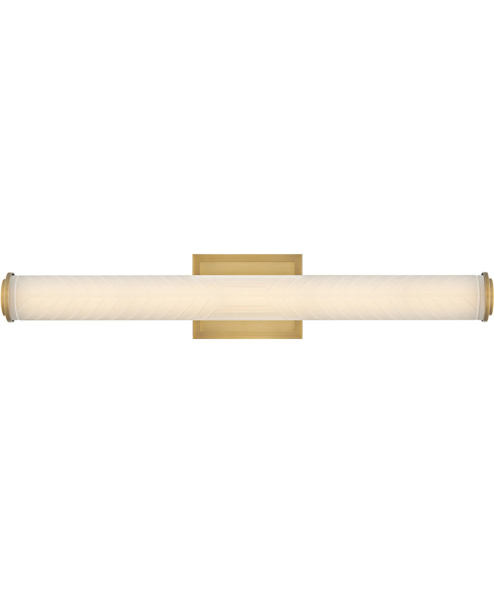 Devon LED-Light Medium LED Vanity in Lacquered Brass