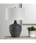 Graphite Ribbed Table Lamp