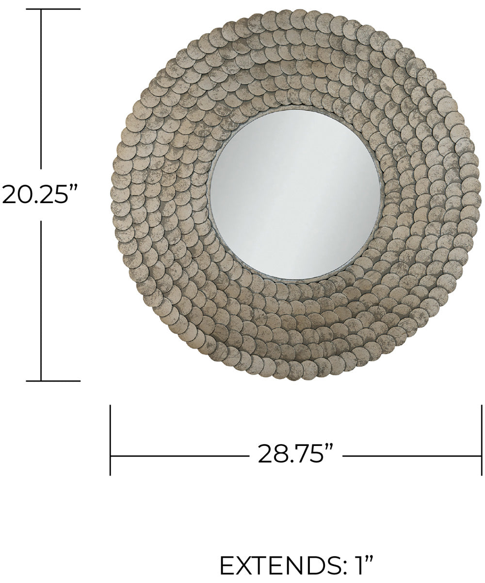 Delphine Decorative Mirror Grecian Luster