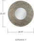 Delphine Decorative Mirror Grecian Luster