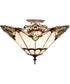 20" Wide Shell with Jewels Flush Mount