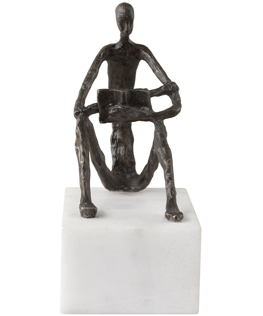 Sit Back, Relax And Read, Iron Sculpture