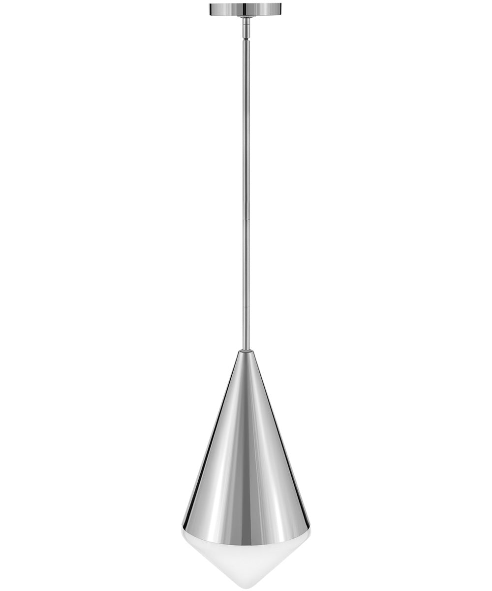 Betty 1-Light Small Pendant in Polished Nickel