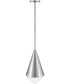 Betty 1-Light Small Pendant in Polished Nickel