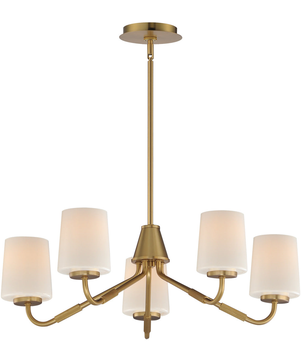Durham 5-Light Chandelier Natural Aged Brass