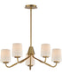 Durham 5-Light Chandelier Natural Aged Brass