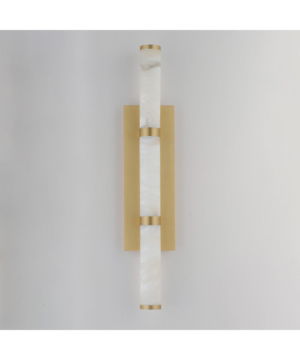 Aragon 26 inch Bath Vanity White Alabaster / Gold