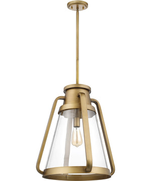 Everett 1-Light Pendant Natural Brass