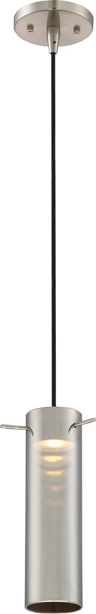 3"W Pulse 1-Light Pendant Brushed Nickel