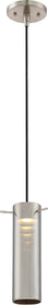 3"W Pulse 1-Light Pendant Brushed Nickel