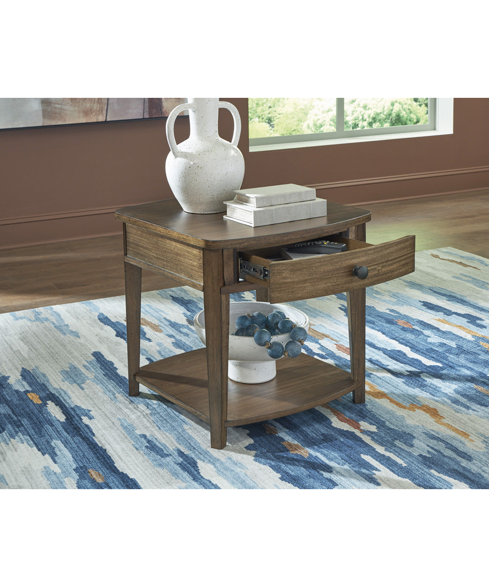 Burkbyer Rectangular End Table Brown