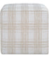 Joie Porcelain Plaid Ottoman