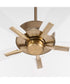 Ovation Ceiling Fan Aged Brass|Studio White
