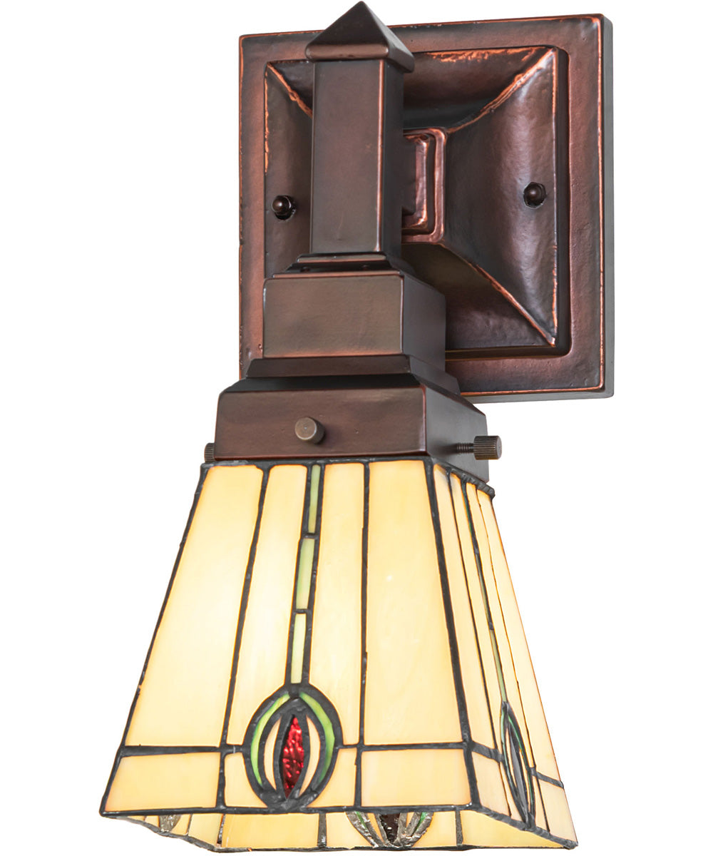 5" Wide Spear Mission Wall Sconce