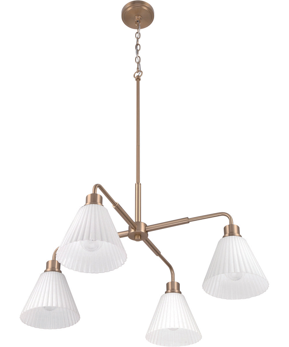 Pleated II 4-Light Lighting Premium Bronze