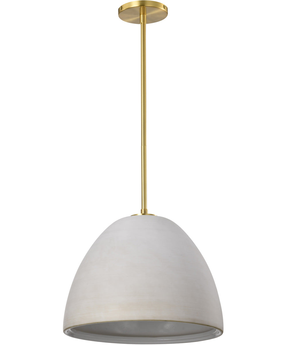 Collins 1-Light Pendant Brushed Brass
